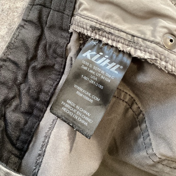 Kuhl Men’s Kanvus Jeans Grey Color Style 5114 36x29 Outdoor Work Patina Dye - Picture 11 of 13